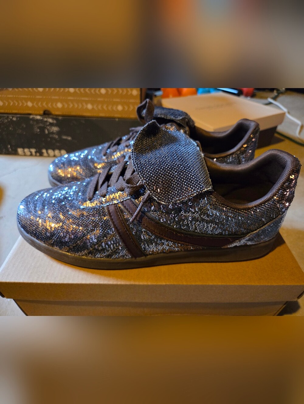 Steve Madden Madrid-S Sequin Sneakers – Women's Size 11